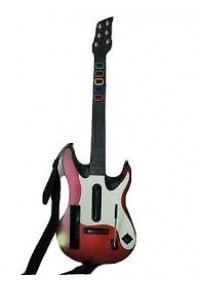 Guitare De Guitar Hero Sans Fil Pour Wii Modèle Guitar Hero 5 - Rouge Et Blanche